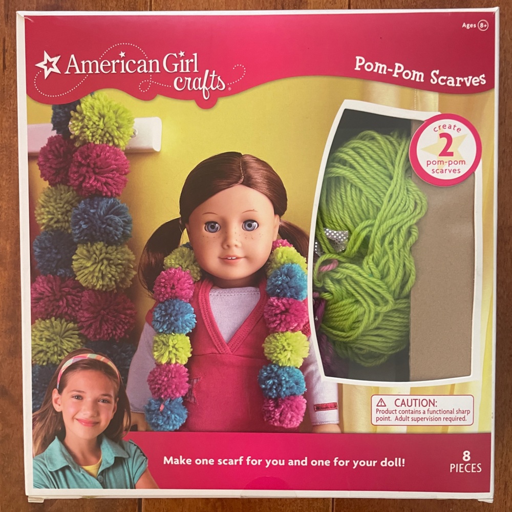 New American Girl Craft - Pom-Pom Scarves